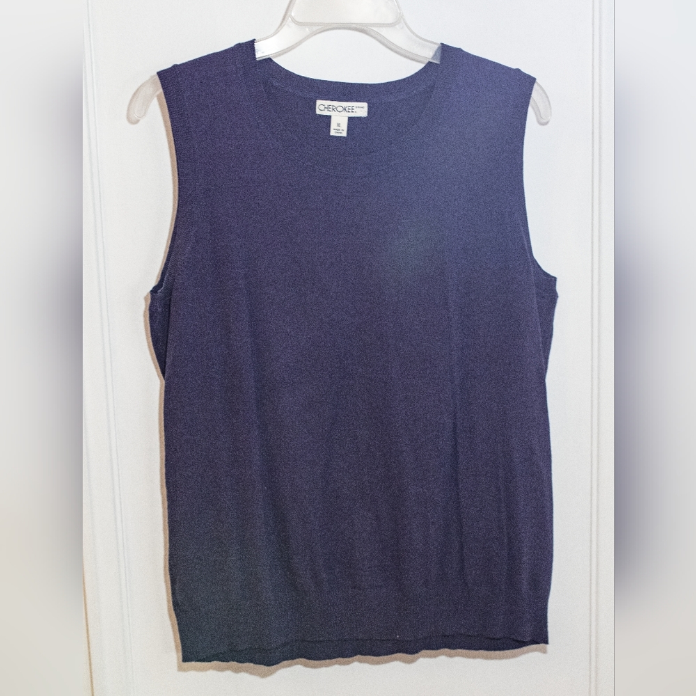 Cherokee Navy Blue Sweater Vest (XL)